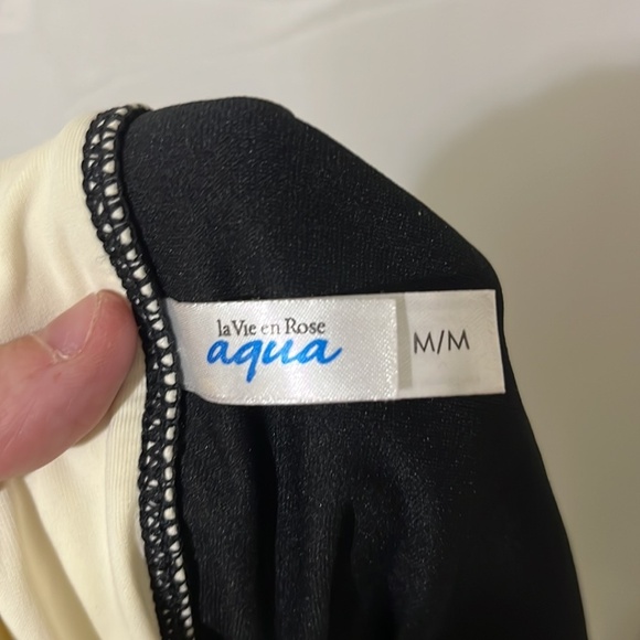 La Vie en Rose Two Tone Tie Neck Two Piece Swimsuit - Picture 4 of 4